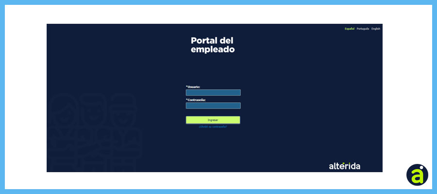 1. login slider portal empleado